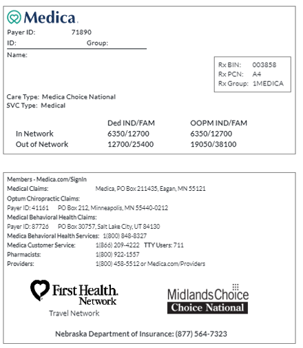 Identification Card Example