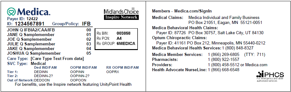 Identification Card Example