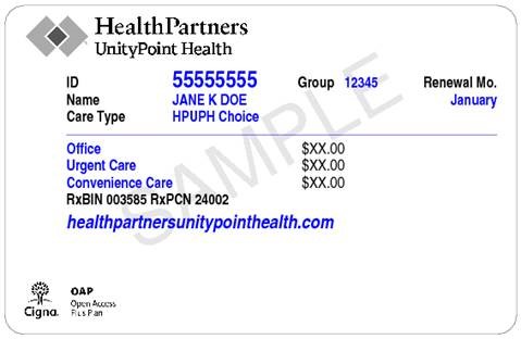 HealthPartners ID Card Front 4