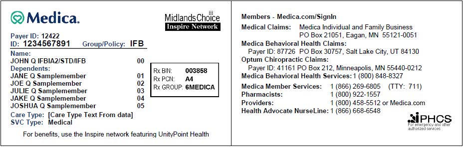 Identification Card Example
